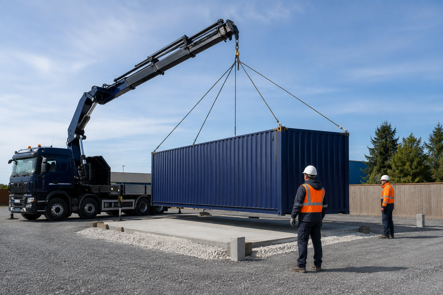 Transport et livraison professionnelle de containers
